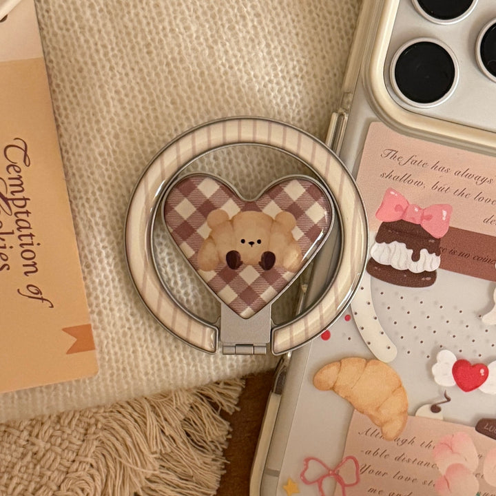 Playful smartphone finger holder with bear motif Kalsten