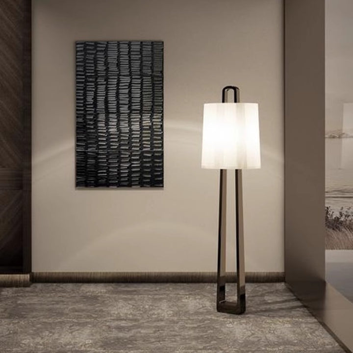 Modern Adjustable Floor Lamp with Unique Geometric Base
