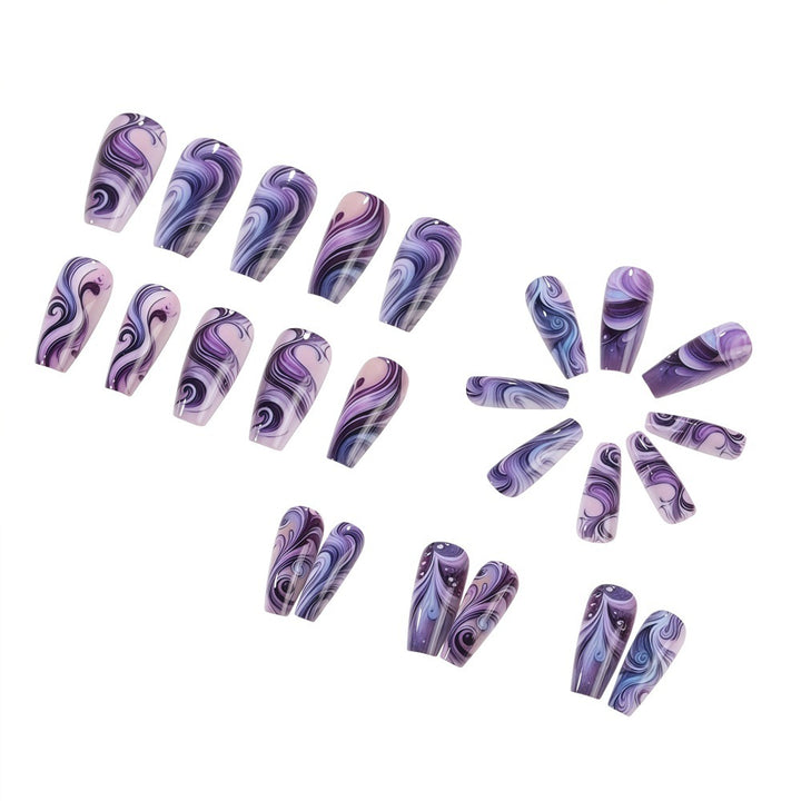 Artificial nails with elegant marble design Kalsten