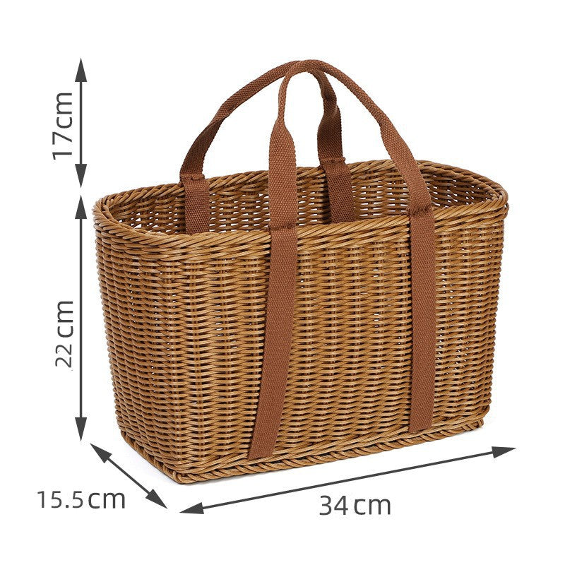 Elegant Woven Picnic Basket Kalsten