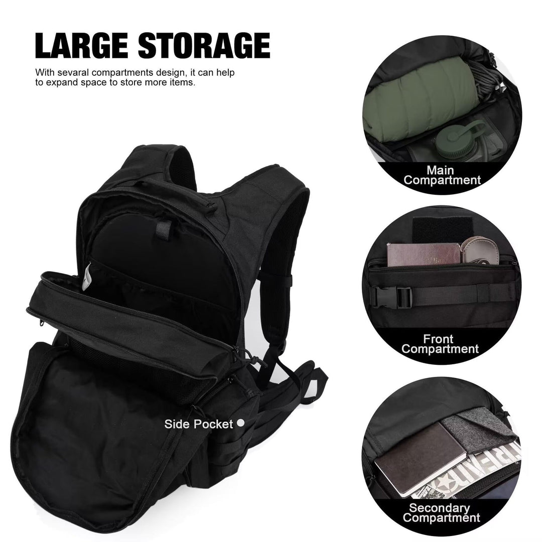 Tactical backpack with high-quality carrying system and versatile compartments Kalsten