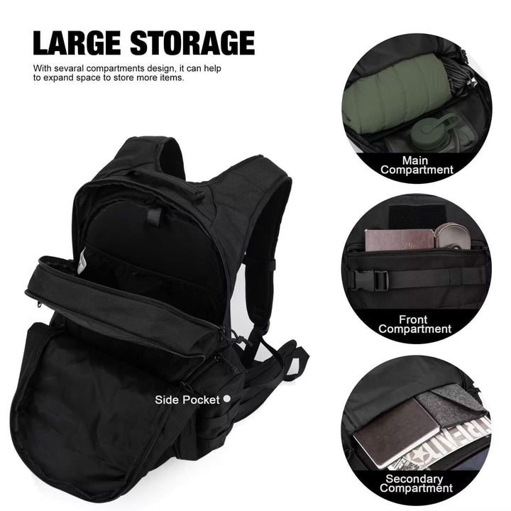 Tactical backpack with high-quality carrying system and versatile compartments Kalsten