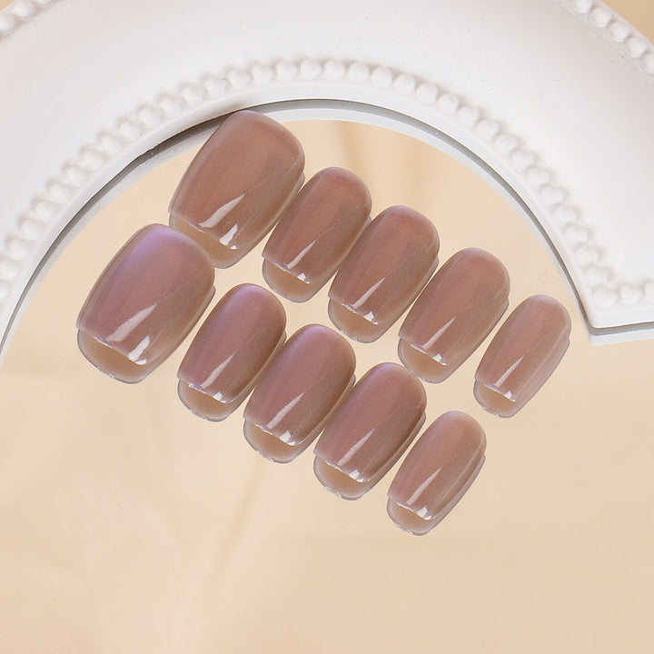 Natural Almond-Shaped Press-On Nails Kalsten