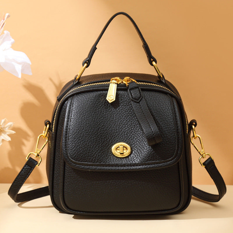 Textured Vegan Leather Crossbody Handbag Kalsten