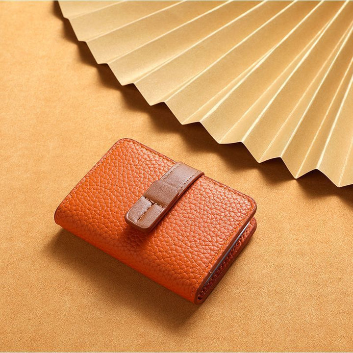 Textured Leather Cardholder Wallet Kalsten