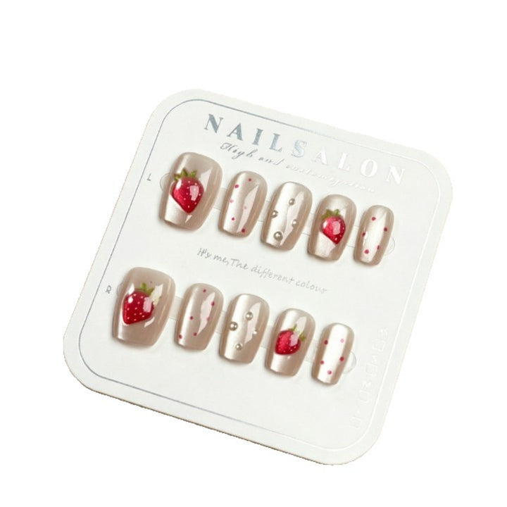 Artificial nails with strawberry design Kalsten