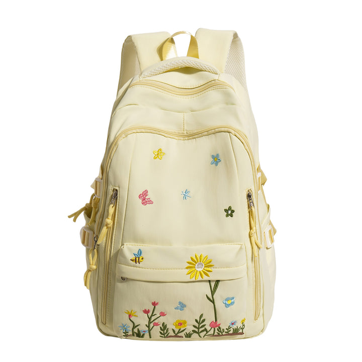 Embroidered Floral Design Backpack Kalsten