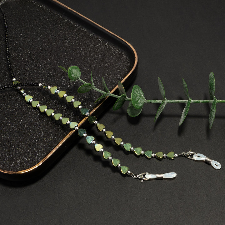 Heart-Shaped Beaded Eyewear Chain Kalsten