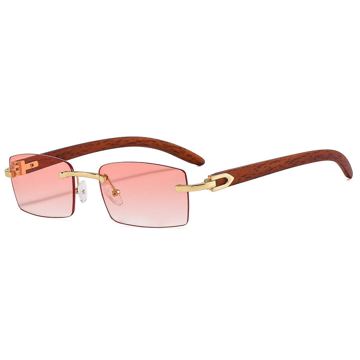 Stylish Wooden-Handled Square Sunglasses Kalsten