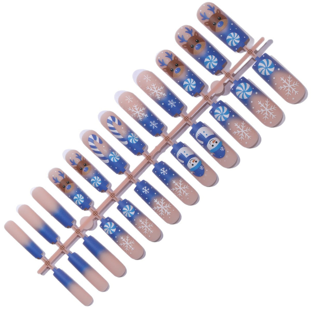 Festive Winter-Themed 3D Nail Art Extensions Kalsten
