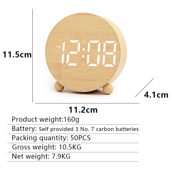 Digital Alarm Clock with Large LED Display and Gentle Alarm Function Kalsten