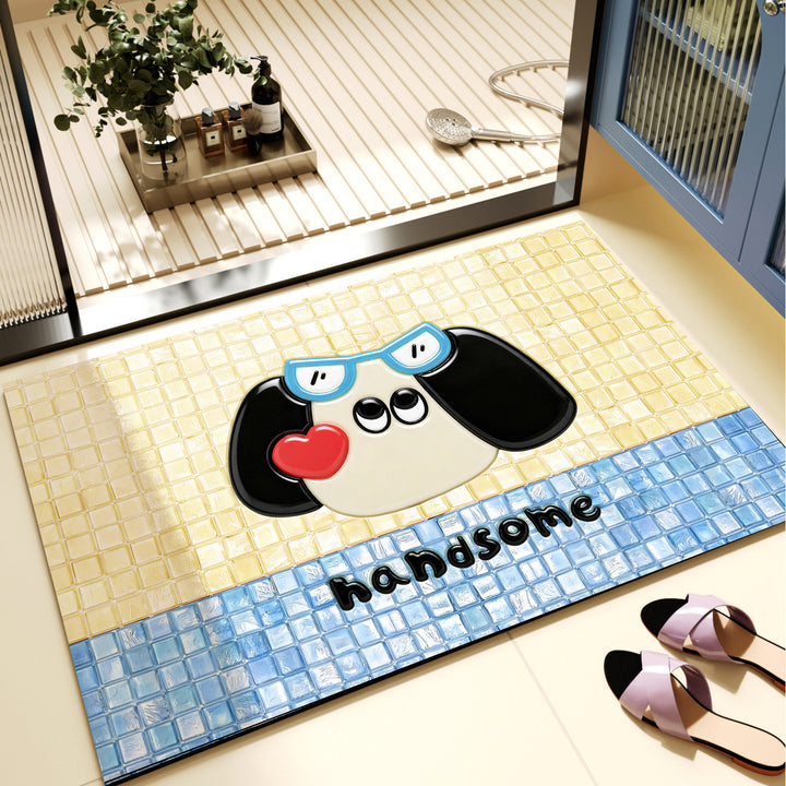 Cute Penguin-Themed Doormat