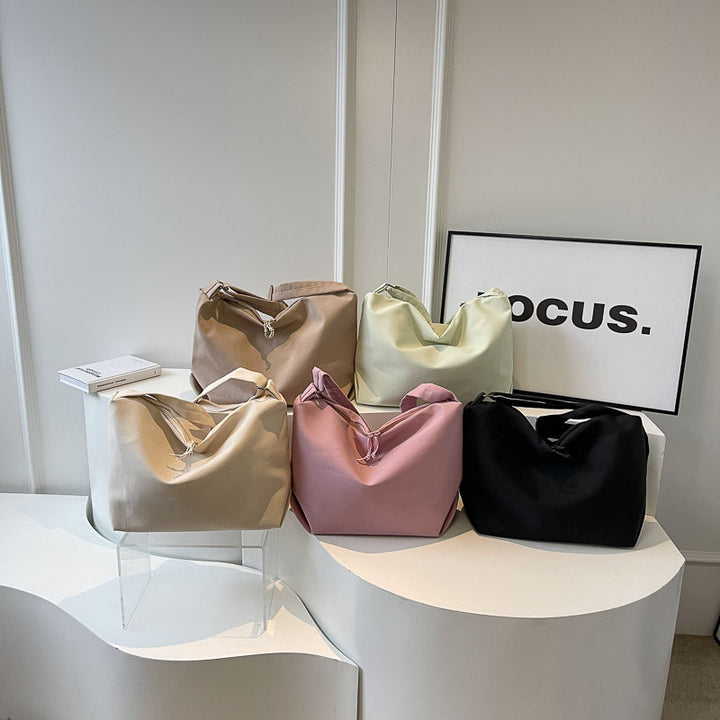 Contoured Soft Fabric Shoulder Bag Kalsten