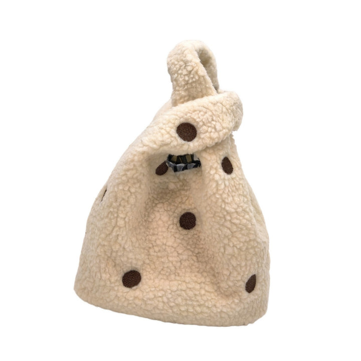 Compact Fuzzy Polka Dot Sling Bag Kalsten