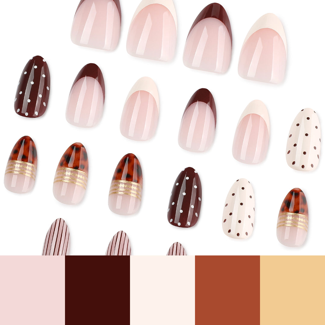 Elegant Stiletto Nails with Creative Glittering Design Kalsten
