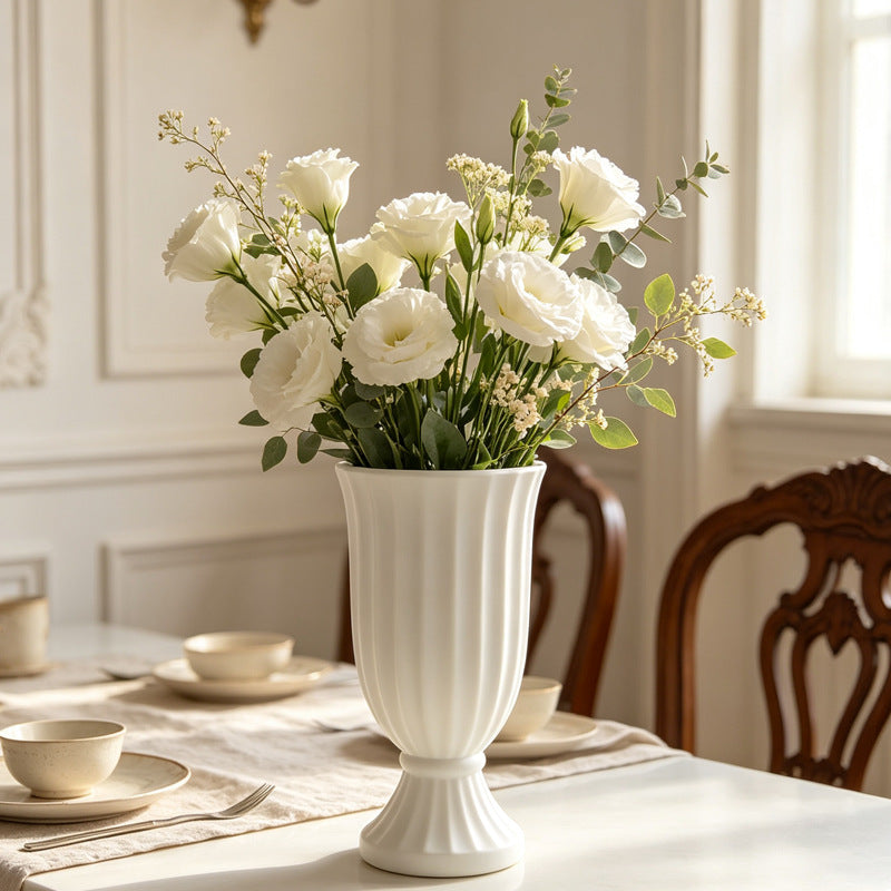 Majestic Ribbed Decorative Vase Kalsten