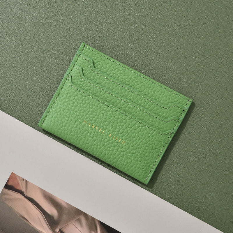 Textured Leather Card Holder Kalsten
