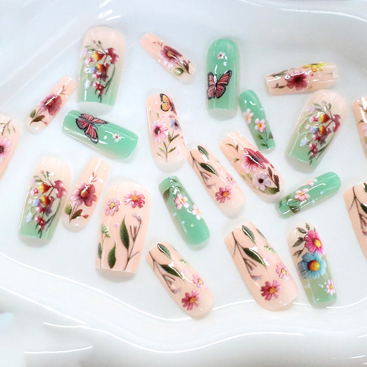 Floral Themed Nail Art Set Kalsten