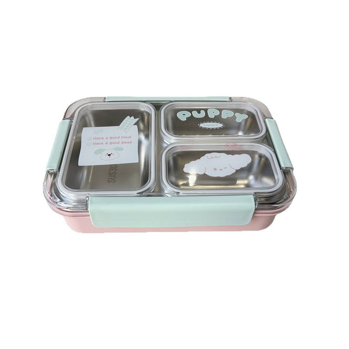 Multi-Compartment Lunch Box with Utensils