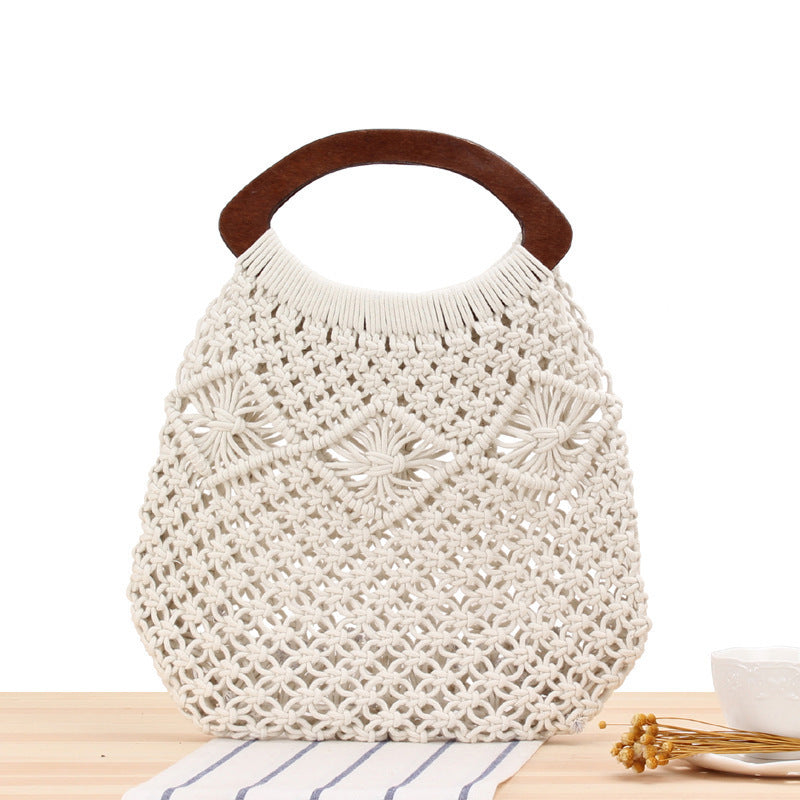Handbag Made of Handcrafted Macrame Kalsten