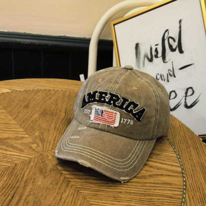 Unisex Vintage-Inspired Distressed Baseball Cap Kalsten