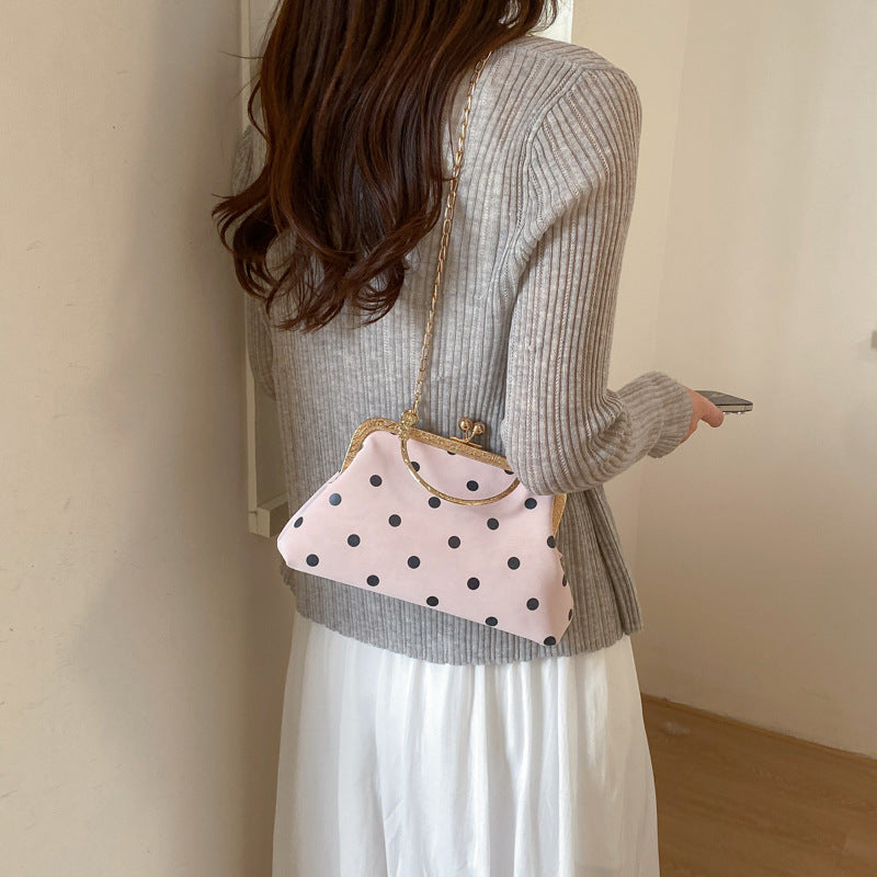 WoVintage Elegant Polka Dot Evening Clutch Kalsten
