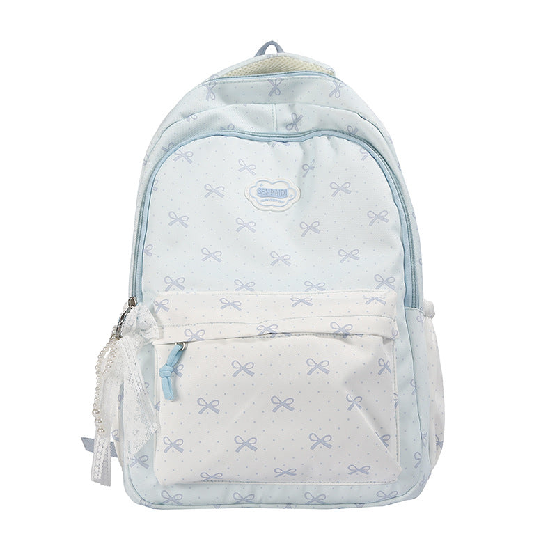 Whimsical Bow Print Backpack