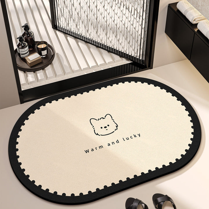 Cute Cat Themed Bath Mat