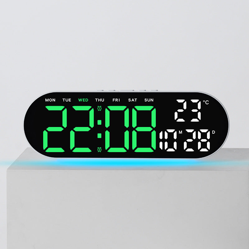 Digital alarm clock with multifunctional LED display and integrated thermometer function Kalsten