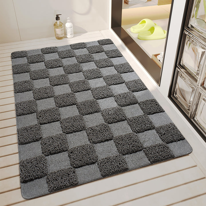 Chevron Pattern Bathroom Mat Kalsten