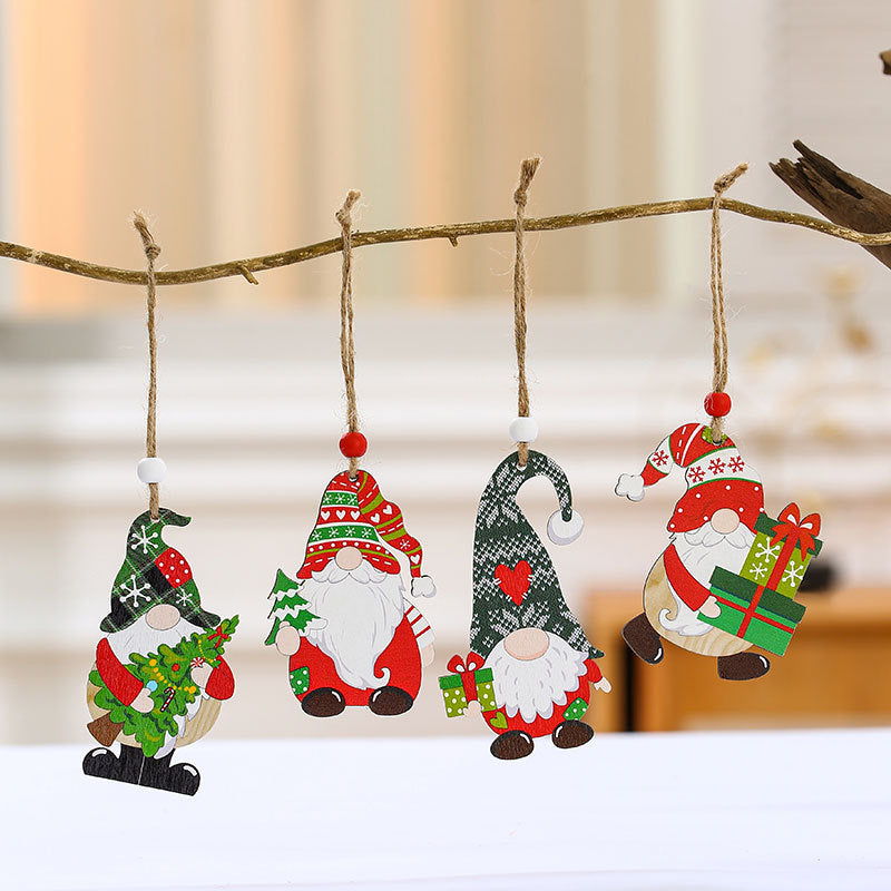 Wooden Holiday Truck Ornaments Kalsten