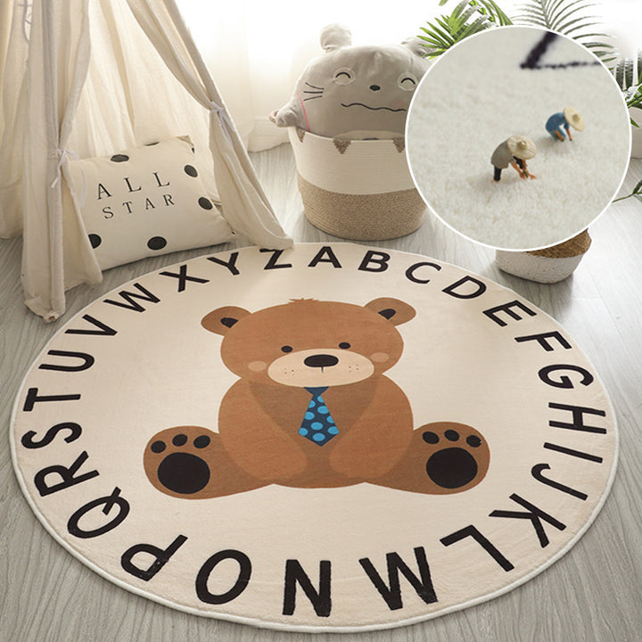 Educational Dinosaur-Themed Area Rug