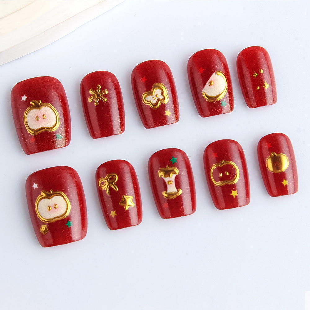 Festive Themed Press-On Nail Art Set Kalsten 1787542947