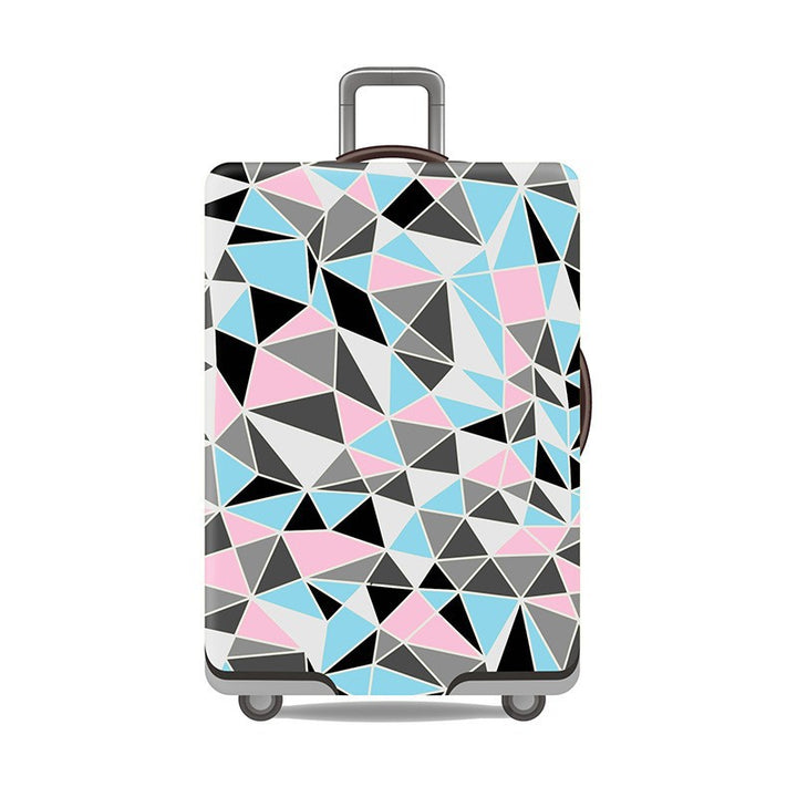 Women's Hard Shell Suitcase with Modern Geometric Design Kalsten