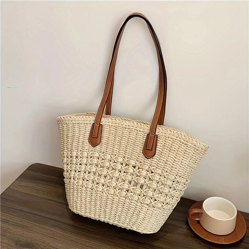 Elegant Woven Tote Bag Kalsten