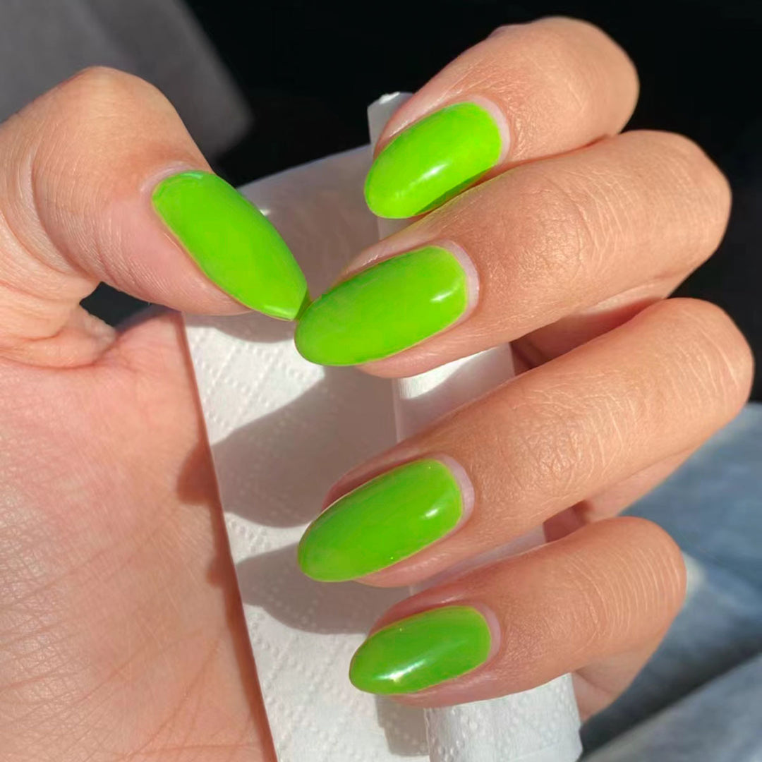 Glossy Long-Stiletto Press-On Nails
