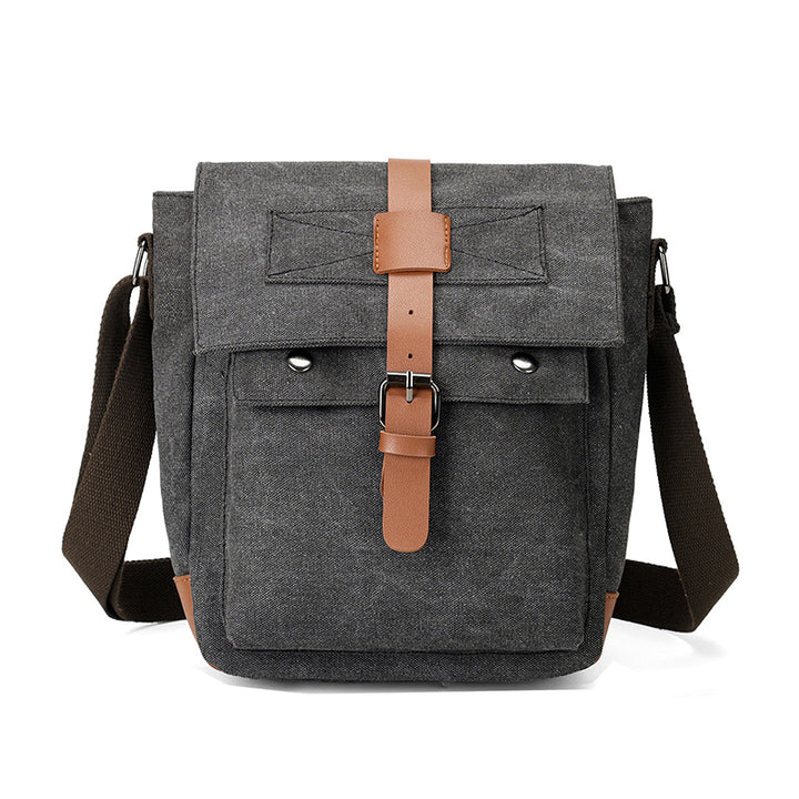 Vintage-Inspired Canvas Messenger Bag Kalsten