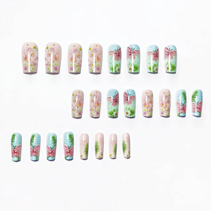 Creative Flower and Butterfly Art Nails Kalsten