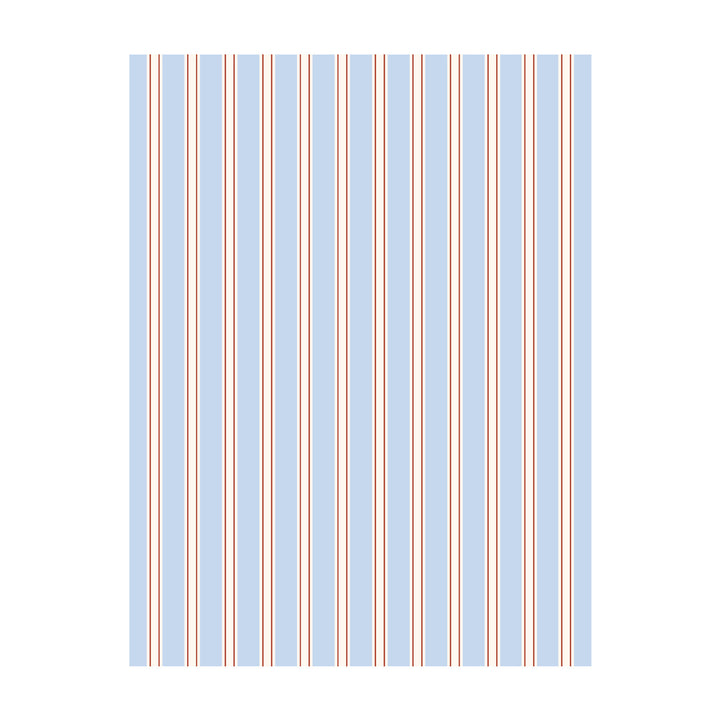 Striped Knit Reversible Throw Blanket with Piped Edge