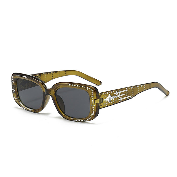 Decorative Square Frame Sunglasses