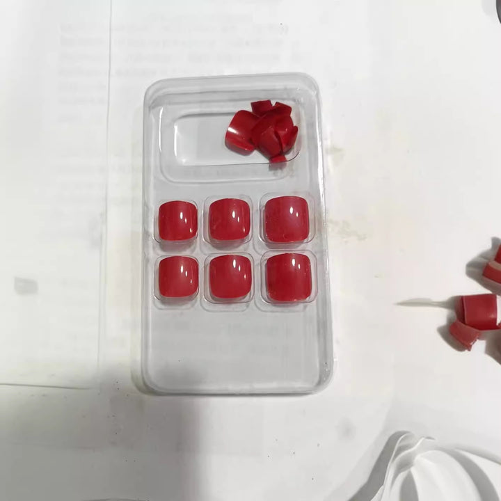 Premium Smooth Square Press-On Nail Set Kalsten