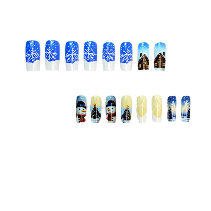 Festive Winter-Themed Nail Art Kalsten