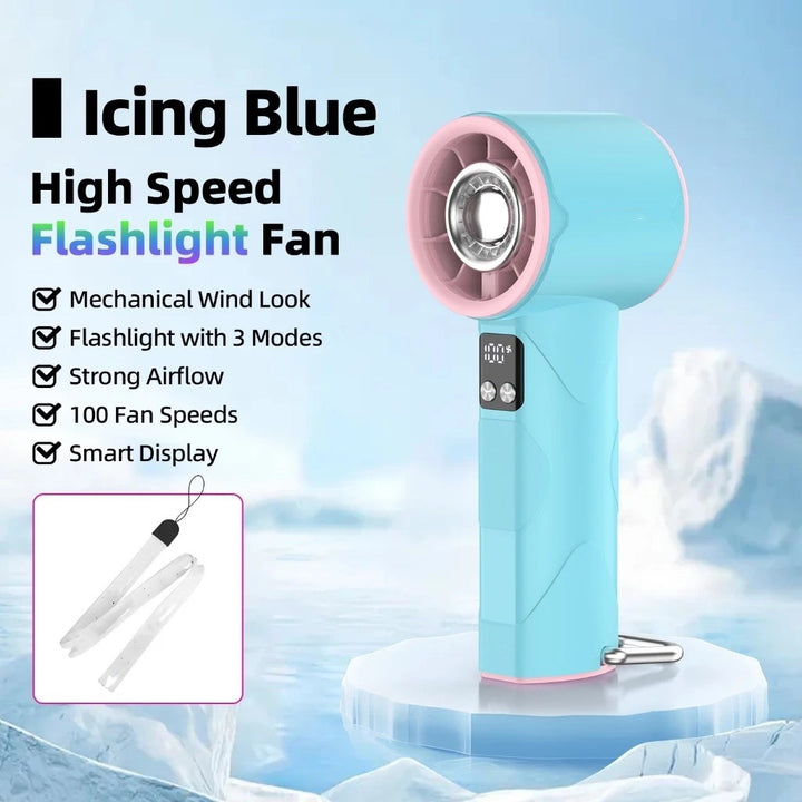 Ladies high-speed fan with flashlight Kalsten