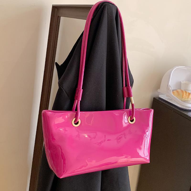 Glossy Patent Leather Handbag