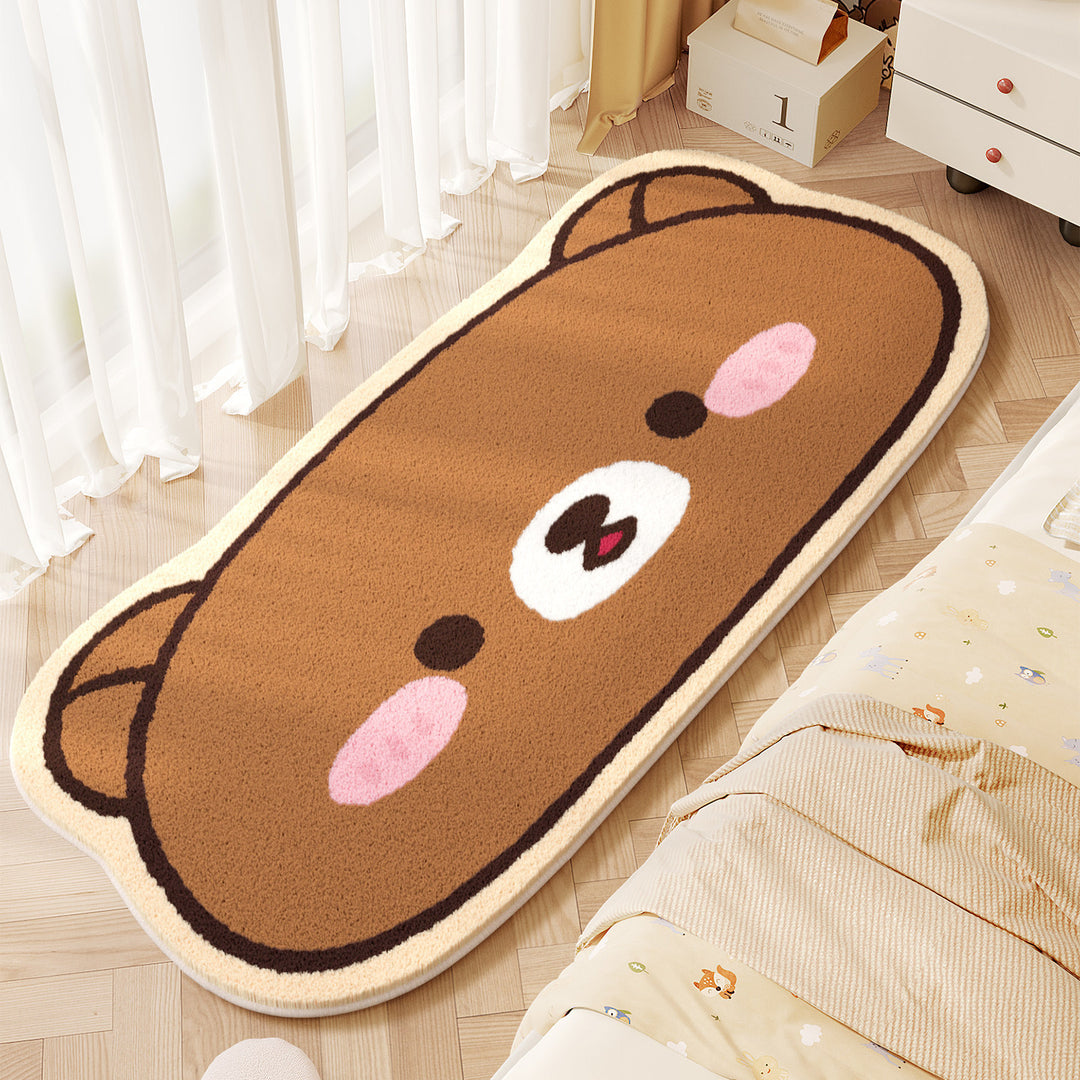 Cute Animals Theme Plush Bath Mat