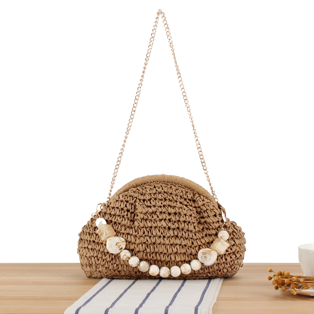 Shoulder bag with elegant pearl decoration Kalsten