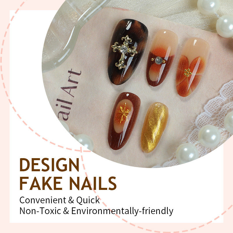Decorative Press-On Nail Art Set