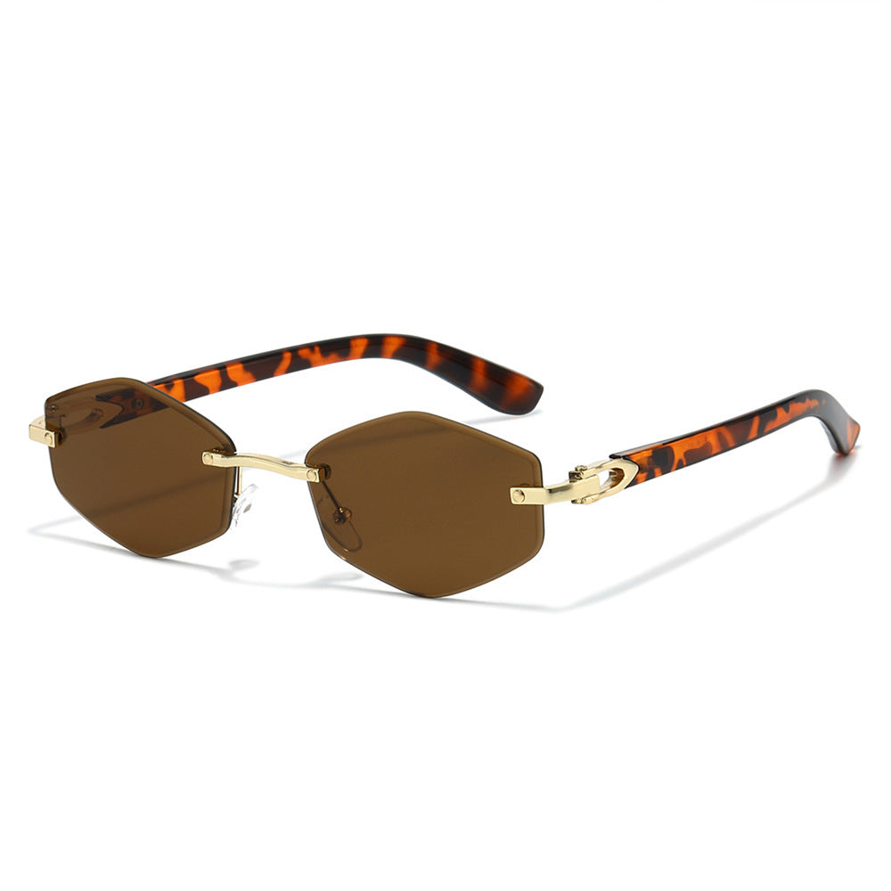 Futuristic Hexagonal Frame Sunglasses Kalsten