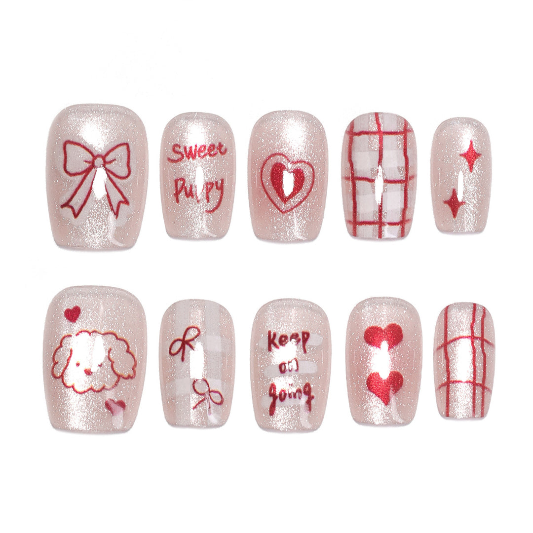 Artificial nail art with cute designs Kalsten