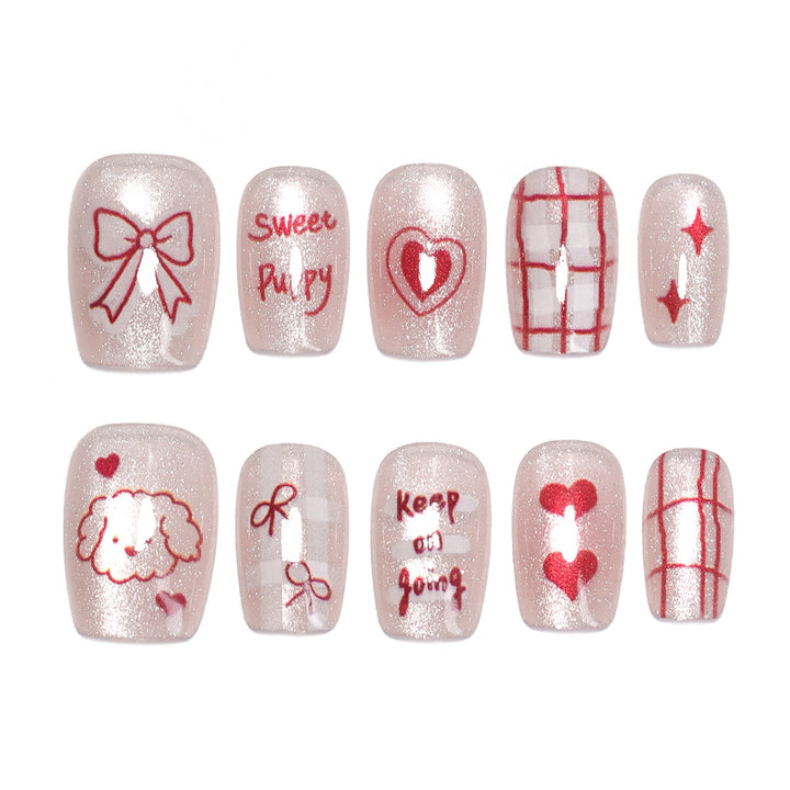 Artificial nail art with cute designs Kalsten